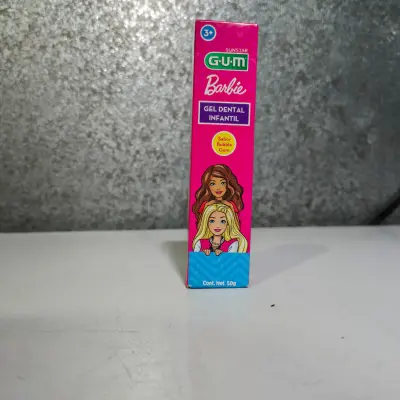 Gel dental GUM  Barbie - sabor bubble gum 50gr