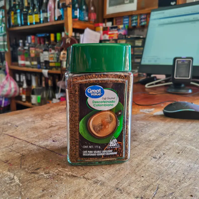 Café Great Value descafeinado colombiano 175 g