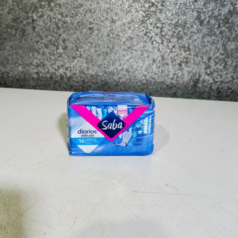 Protectores diarios Saba delicate largo - 16pzas