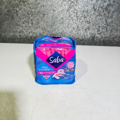 Toallas Femeninas Saba Ultra Invisible Buenos Días Ultradelgada con Alas - 10pzas