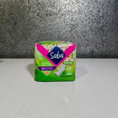 Toallas Femeninas Saba Confort Manzanilla con Alas - 8pzas