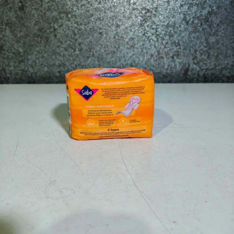 Toallas Femeninas - Saba Amore con alas - 8 pzas