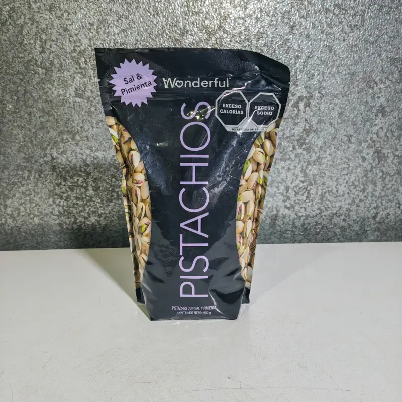 Pistaches Wonderful - Sal y Pimienta - 680g
