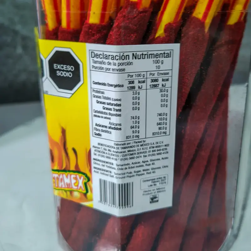 Tamarrico Betamex Tamarindo 1kg - 50 Pzas