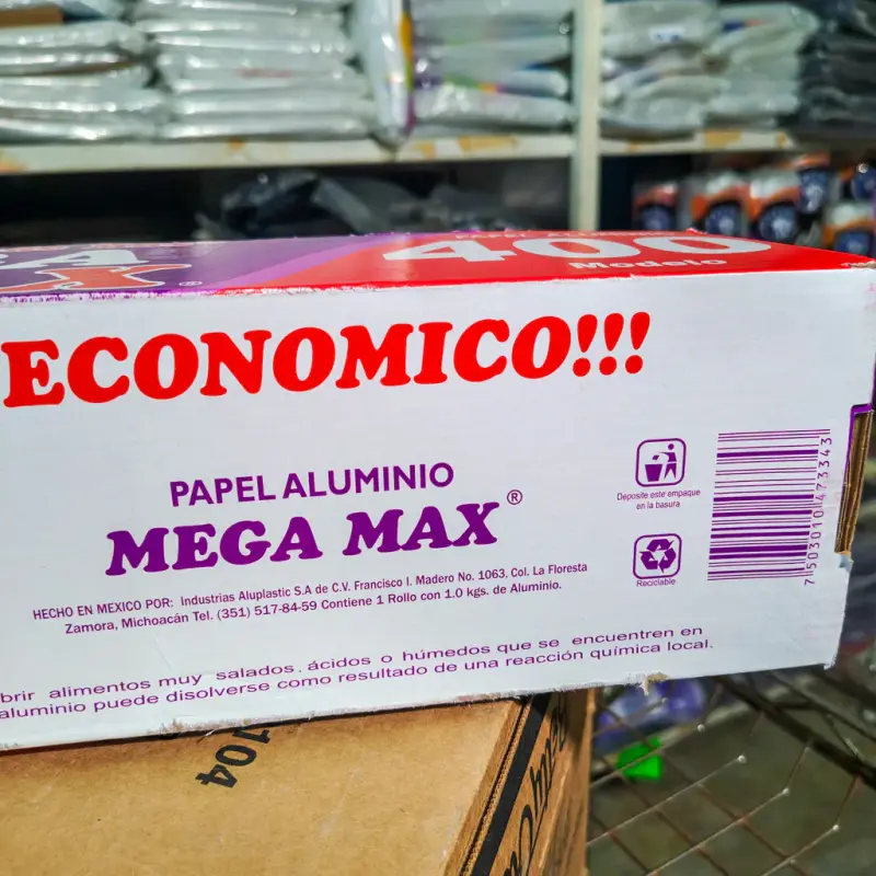 Aluminio Mega Max Extra Fuerte 400 - 1 rollo