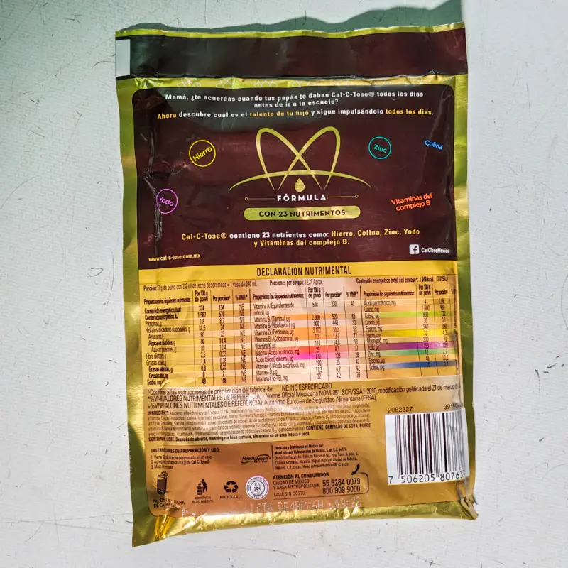 Chocolate en Polvo Cal-C-Tose - Bolsa 160g