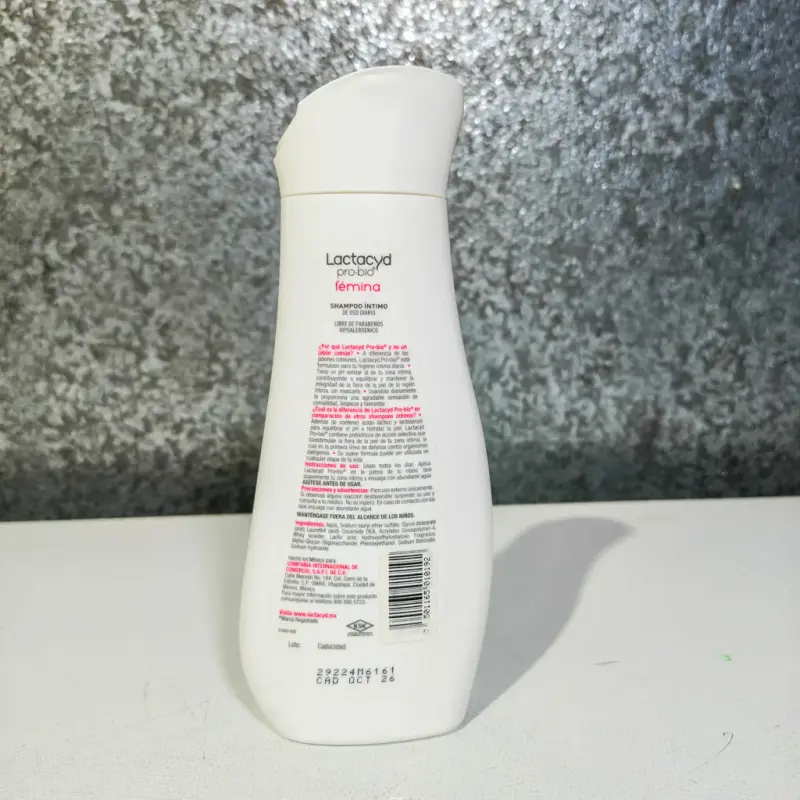 Shampoo íntimo Lactacyd Pro Bio fémina floral 220 ml